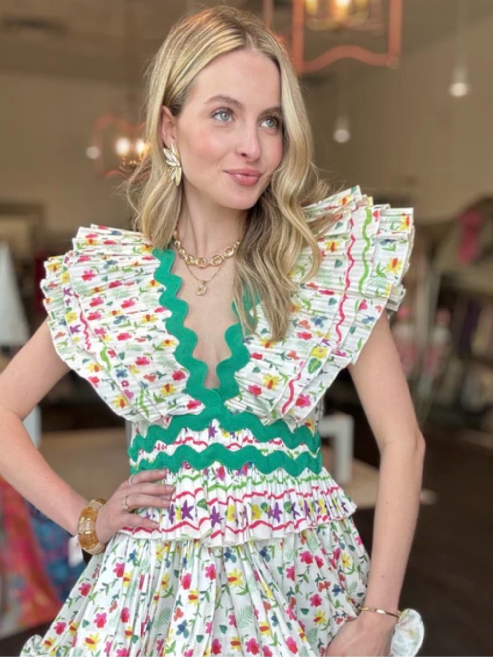 PRISMA DRESS 🌸 Floral Ruffle Mini - Picture 7 of 12